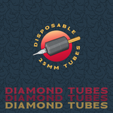 Diamond disposable tattoo tube close-up - Hens Teeth Tattoo Supply